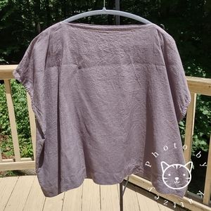 LinenbyMN Brooklyn Linen Top OS